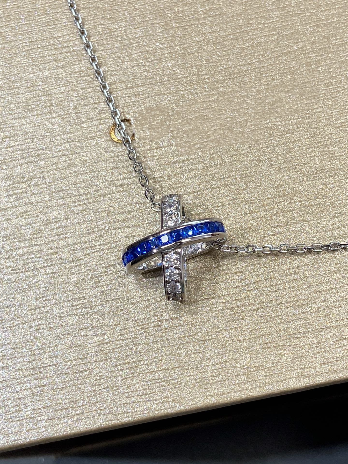 [Regal Jewels]LIENS DIAMOND SILVER NECKLACE