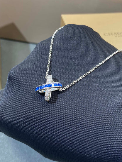 [Regal Jewels]LIENS DIAMOND SILVER NECKLACE