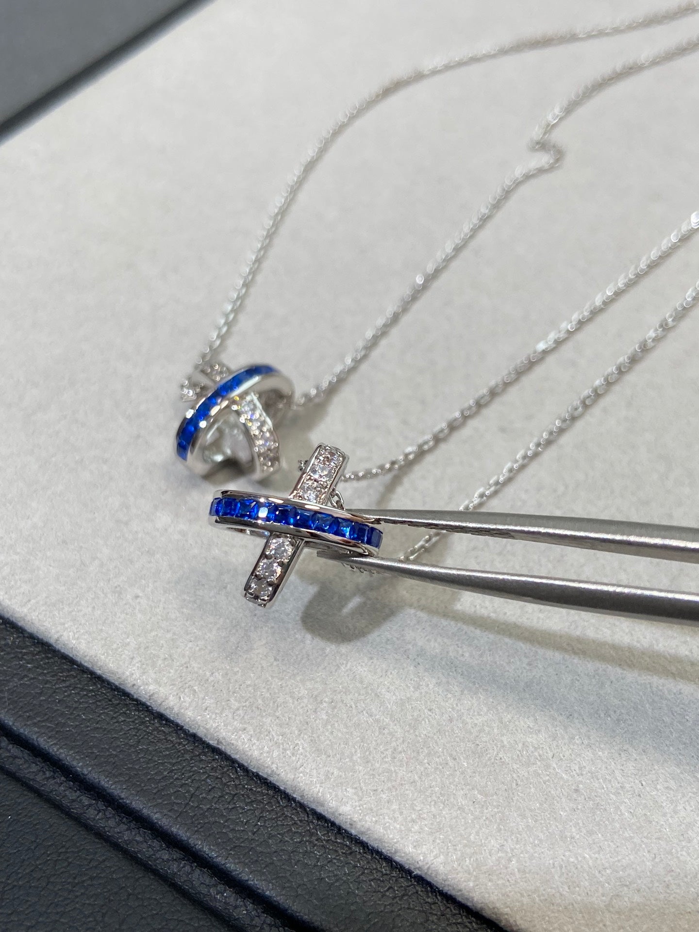 [Regal Jewels]LIENS DIAMOND SILVER NECKLACE