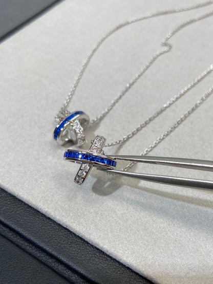 [Regal Jewels]LIENS DIAMOND SILVER NECKLACE