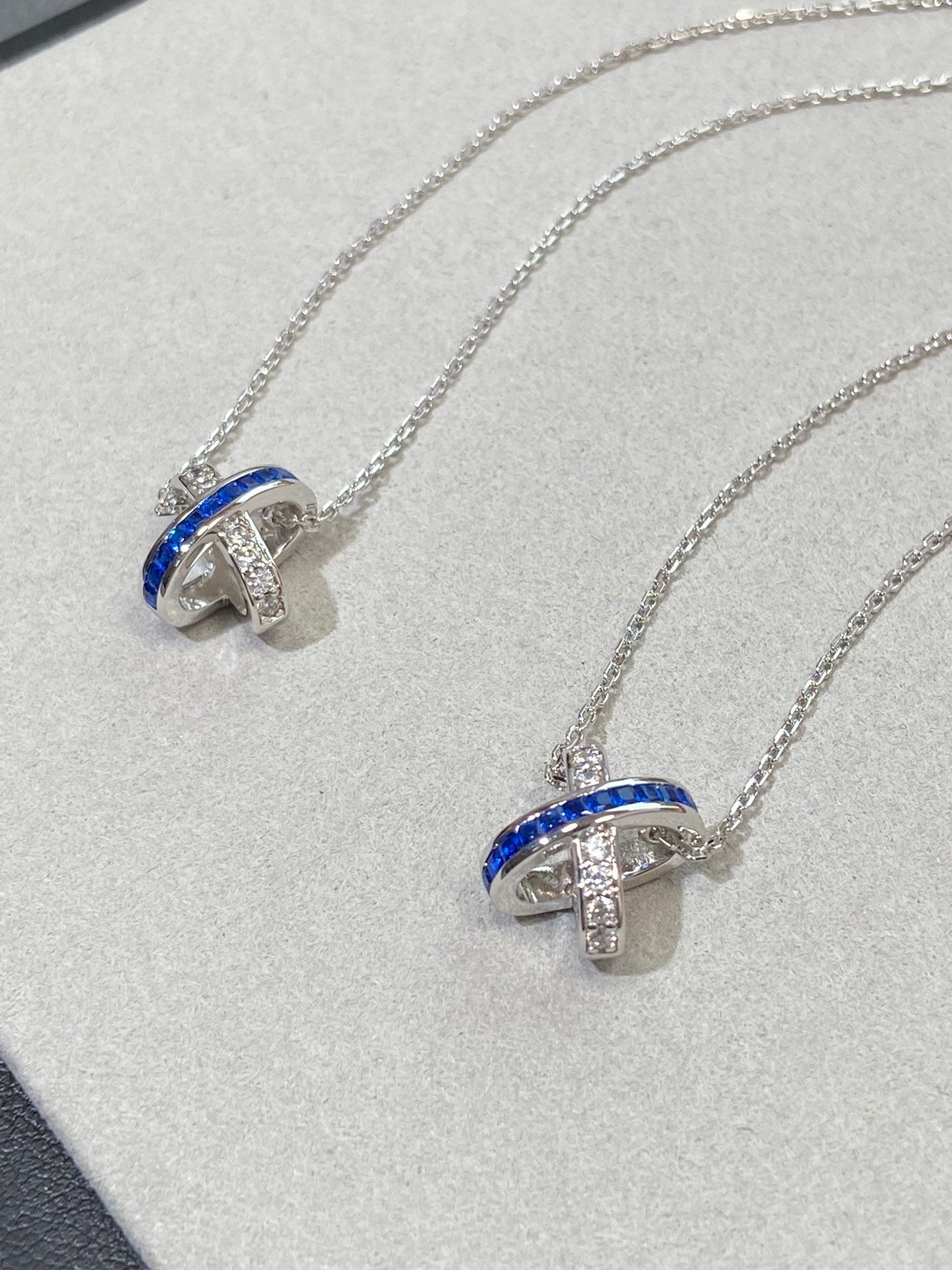 [Regal Jewels]LIENS DIAMOND SILVER NECKLACE