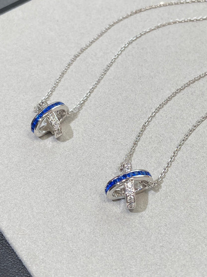 [Regal Jewels]LIENS DIAMOND SILVER NECKLACE