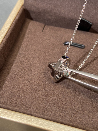 [Regal Jewels]LIENS DIAMOND SILVER NECKLACE