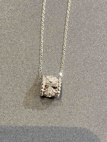 [Regal Jewels]PERLEE PEDANT SIVLER DIAMOND NECKLACE