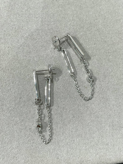 [Regal Jewels]CHAINE CHAOS DIAMOND DROP EARRINGS