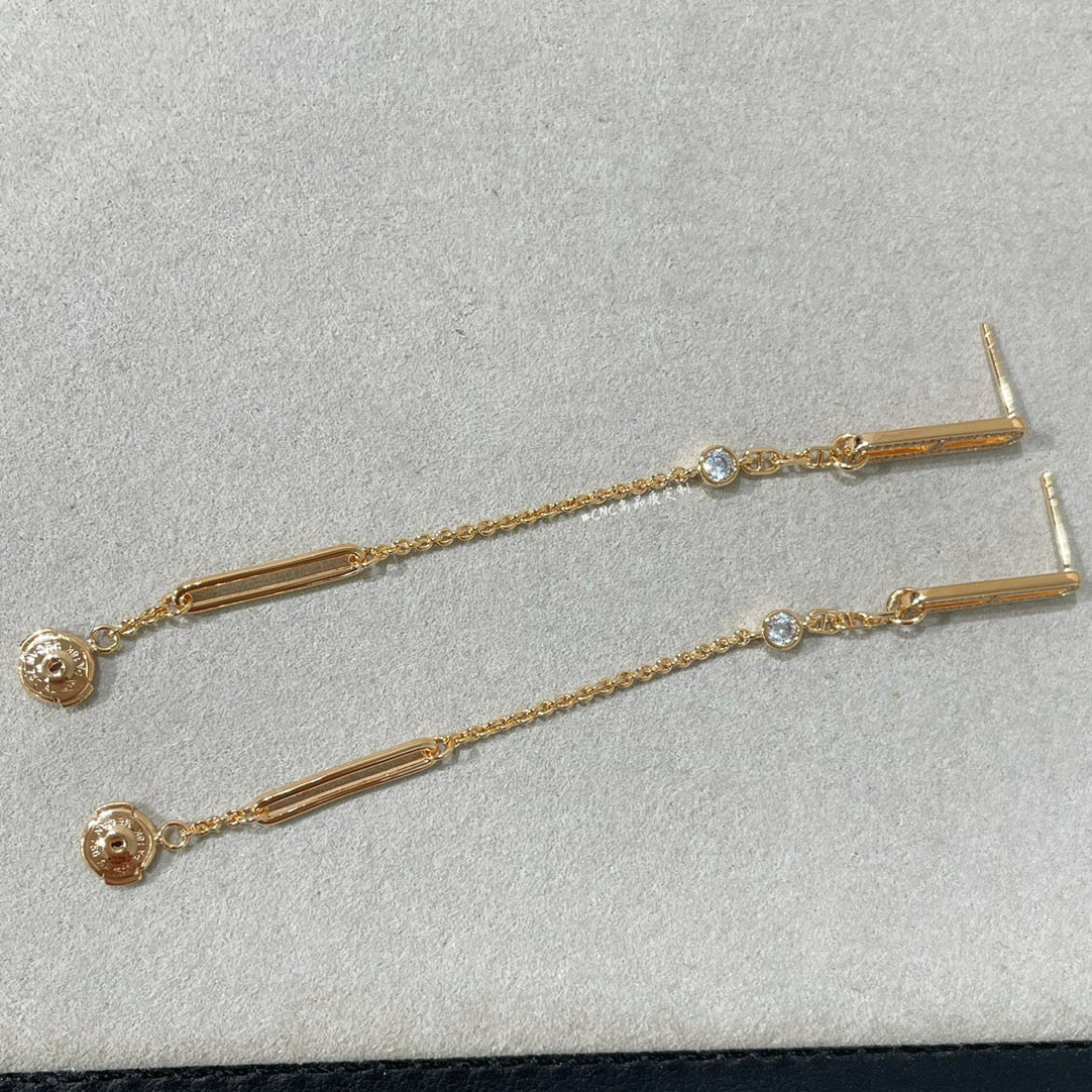 [Regal Jewels]CHAINE CHAOS DIAMOND DROP EARRINGS