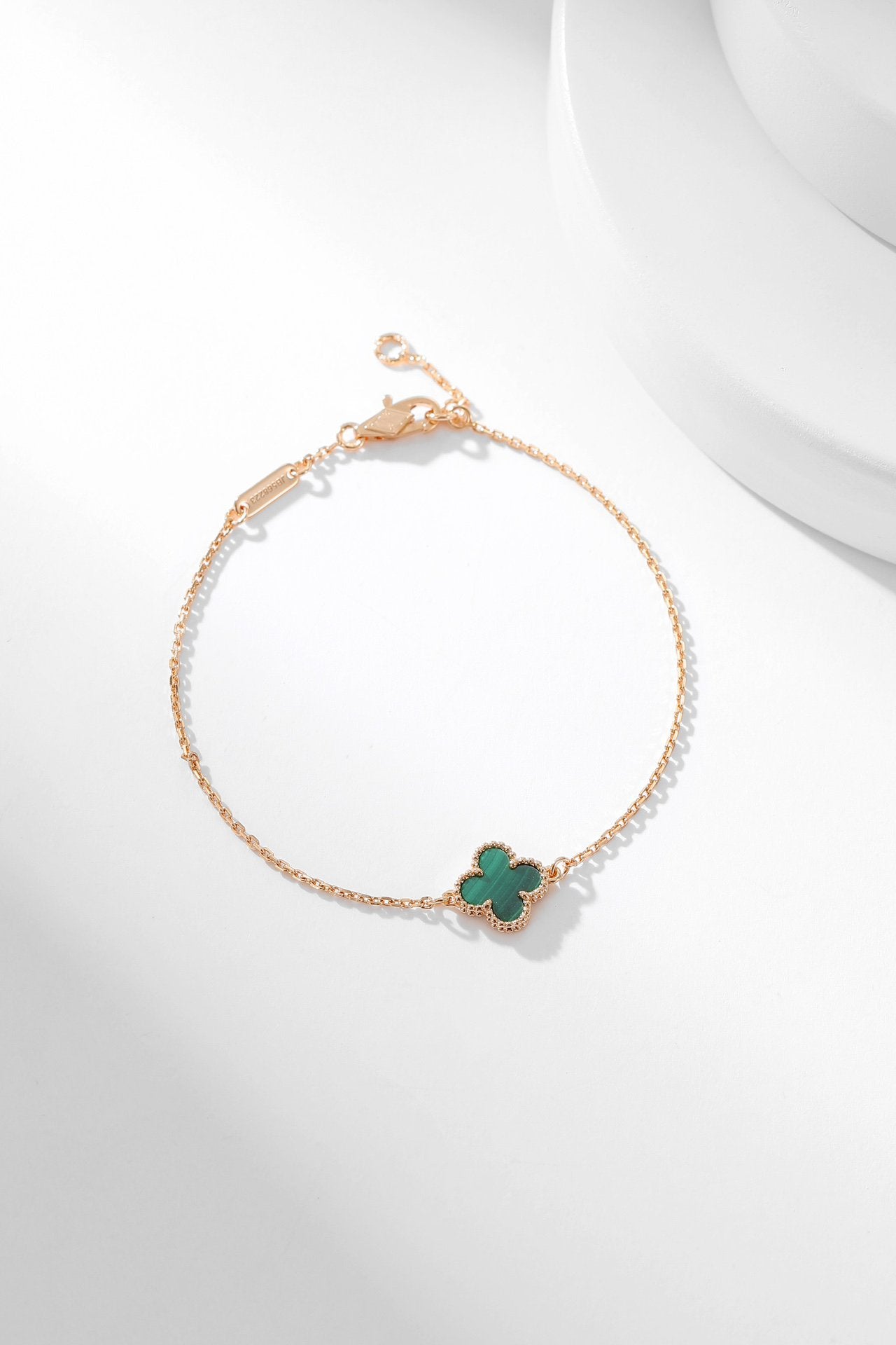 [Regal Jewels]CLOVER BRACELET MALACHITE 1 MOTIF