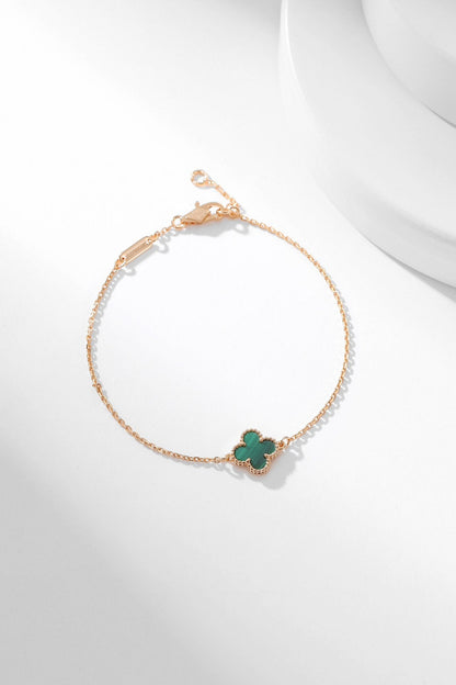 [Regal Jewels]CLOVER BRACELET MALACHITE 1 MOTIF