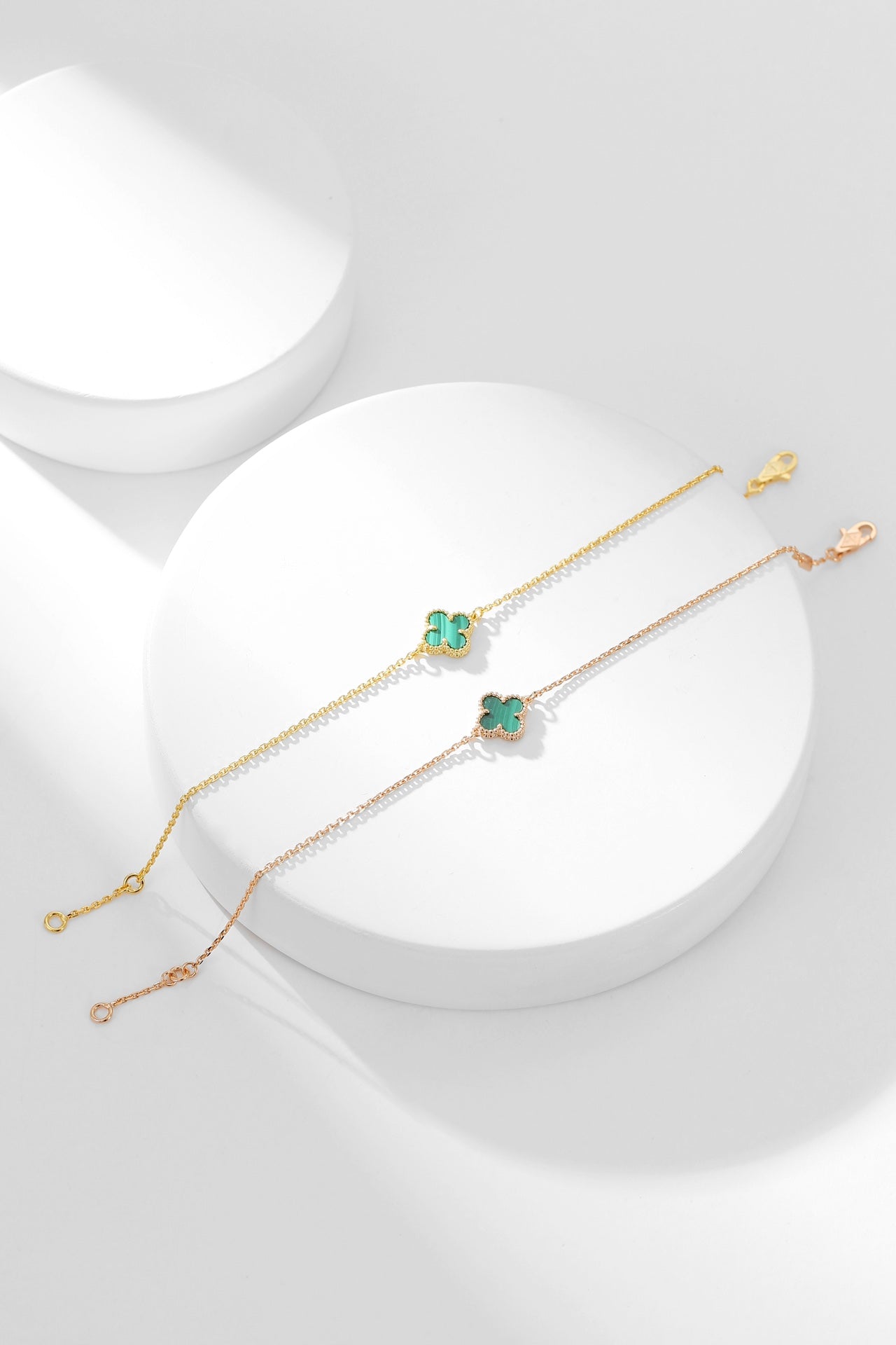 [Regal Jewels]CLOVER BRACELET MALACHITE 1 MOTIF