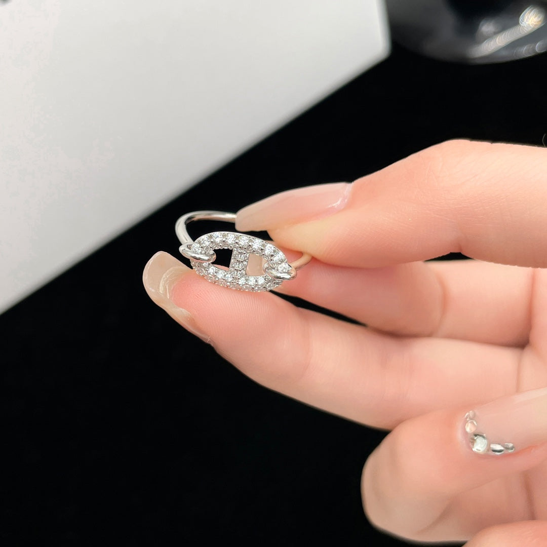 [Regal Jewels]RONDE SMALL SILVER DIAMOND RING