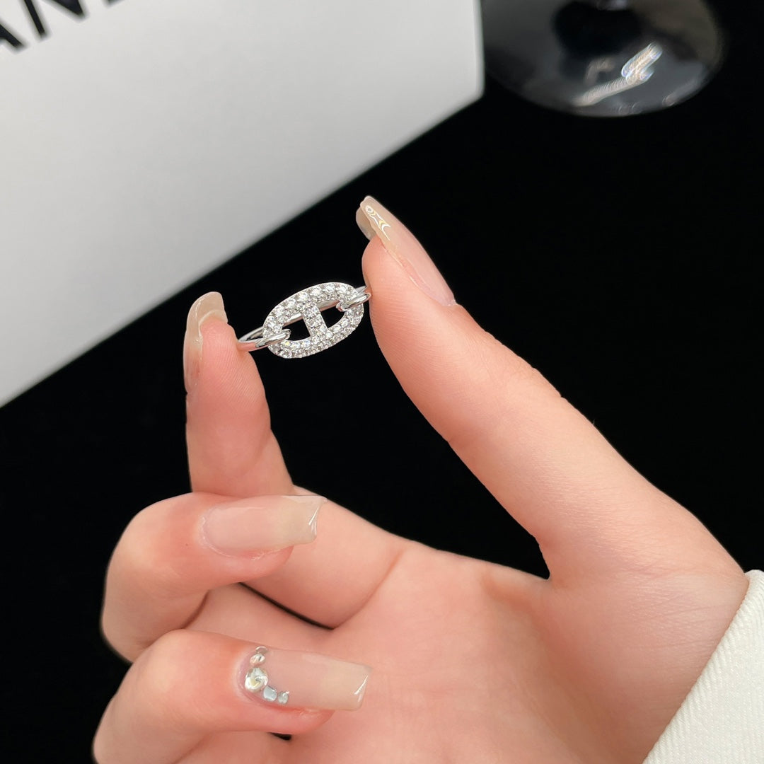 [Regal Jewels]RONDE SMALL SILVER DIAMOND RING