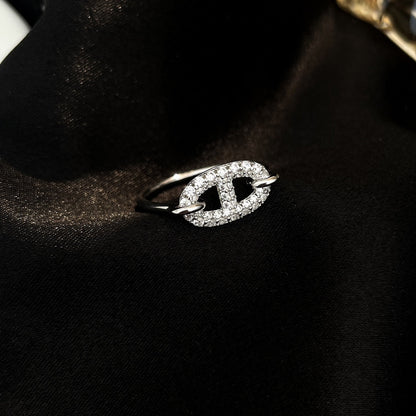 [Regal Jewels]RONDE SMALL SILVER DIAMOND RING