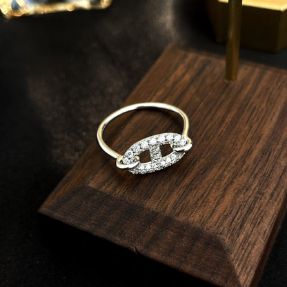 [Regal Jewels]RONDE SMALL SILVER DIAMOND RING