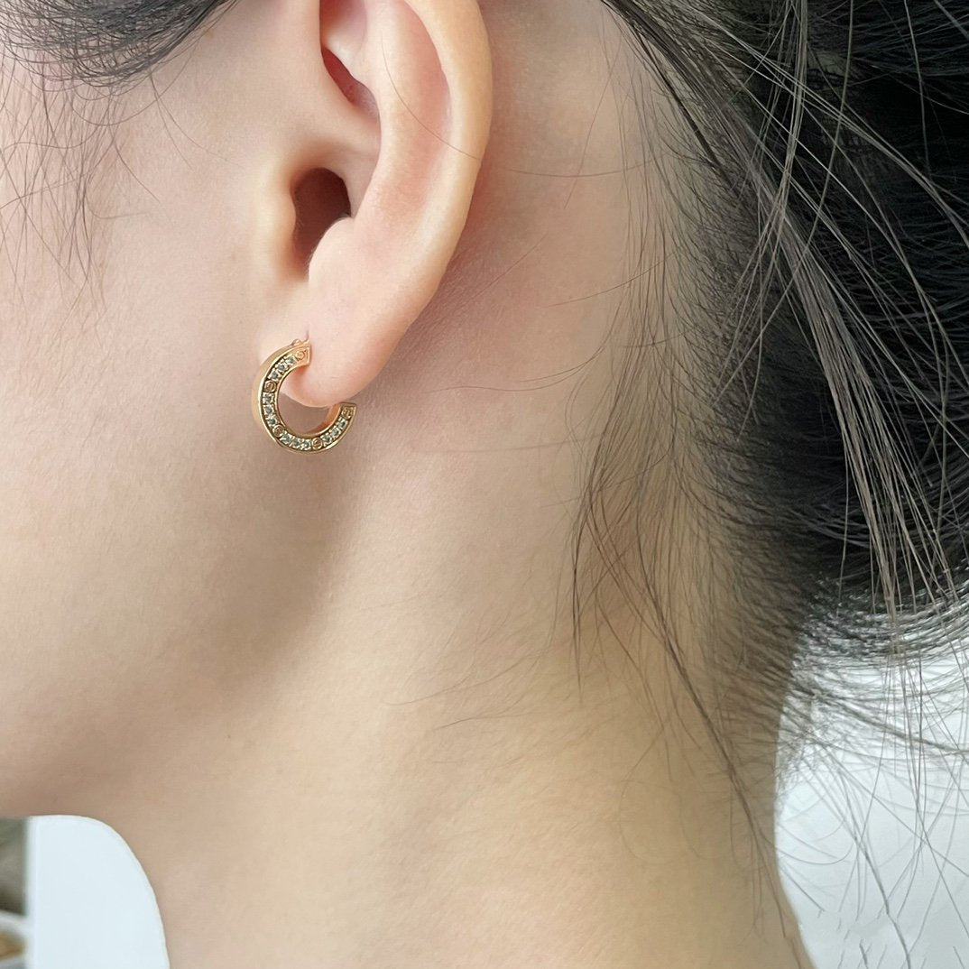[Regal Jewels]LOVE DIAMOND EARRINGS