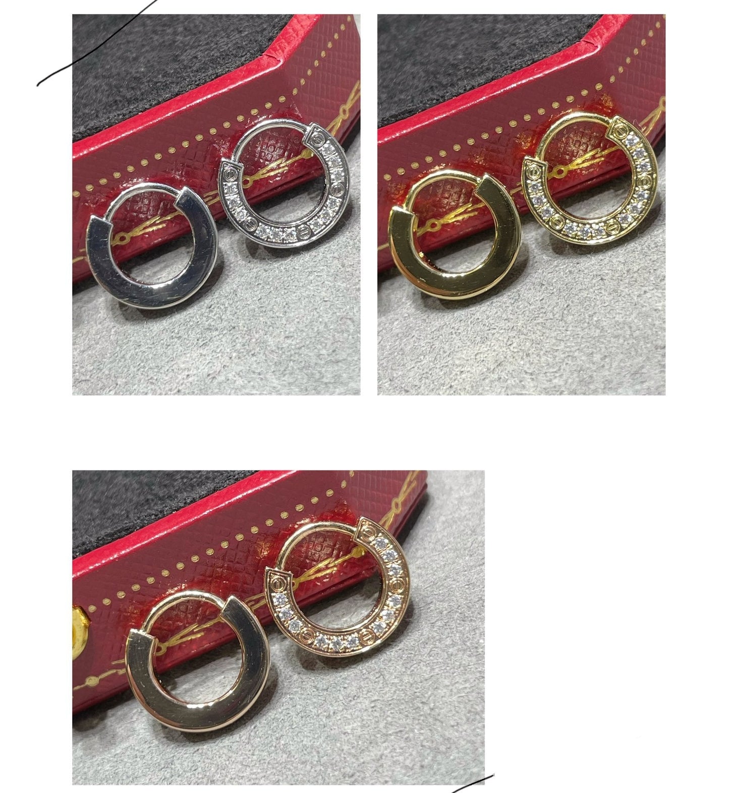 [Regal Jewels]LOVE DIAMOND EARRINGS