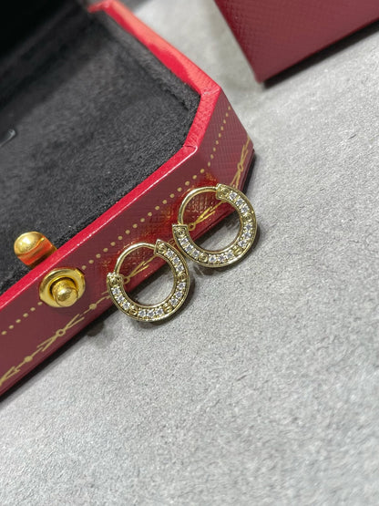[Regal Jewels]LOVE DIAMOND EARRINGS