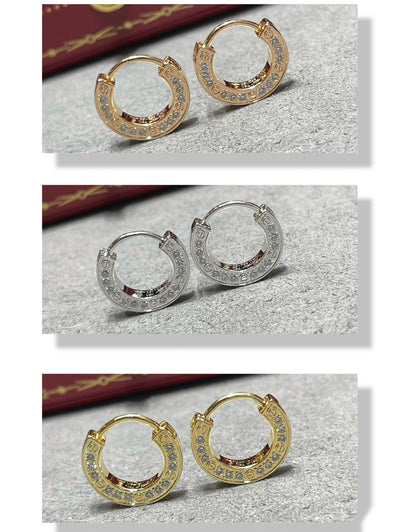 [Regal Jewels]LOVE DIAMOND EARRINGS