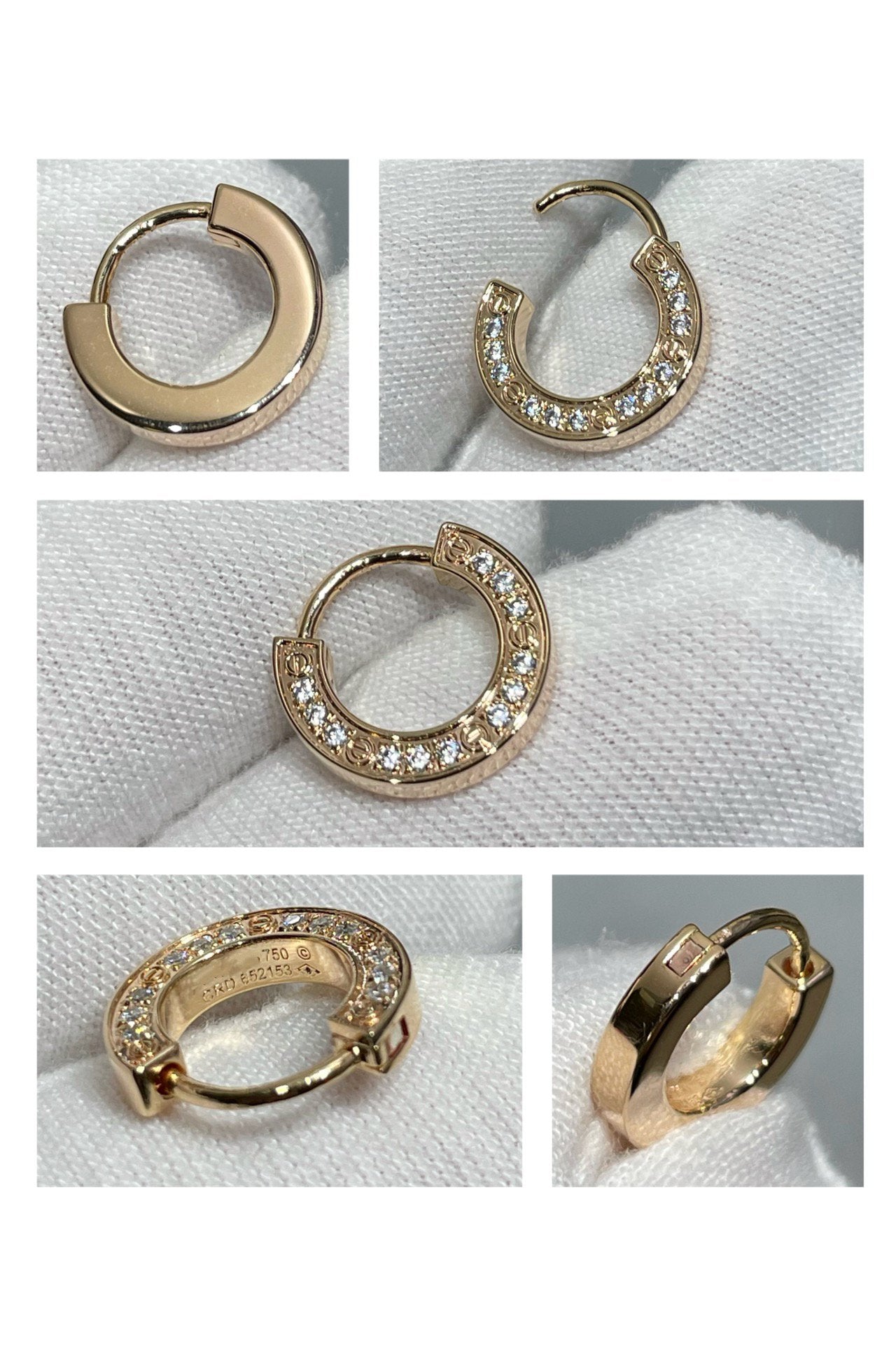 [Regal Jewels]LOVE DIAMOND EARRINGS