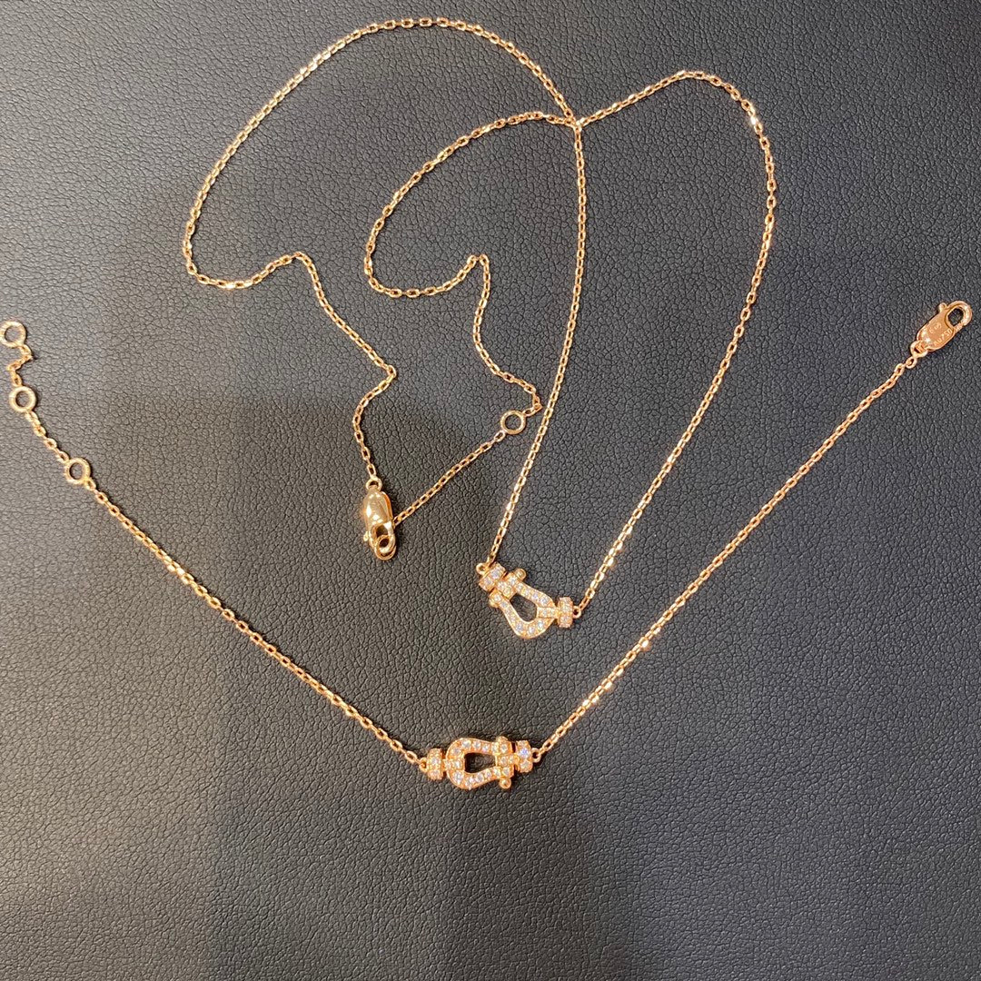 [Regal Jewels]FORCE 10 DIAMOND PINK GOLD NECKLACE MINI MODEL