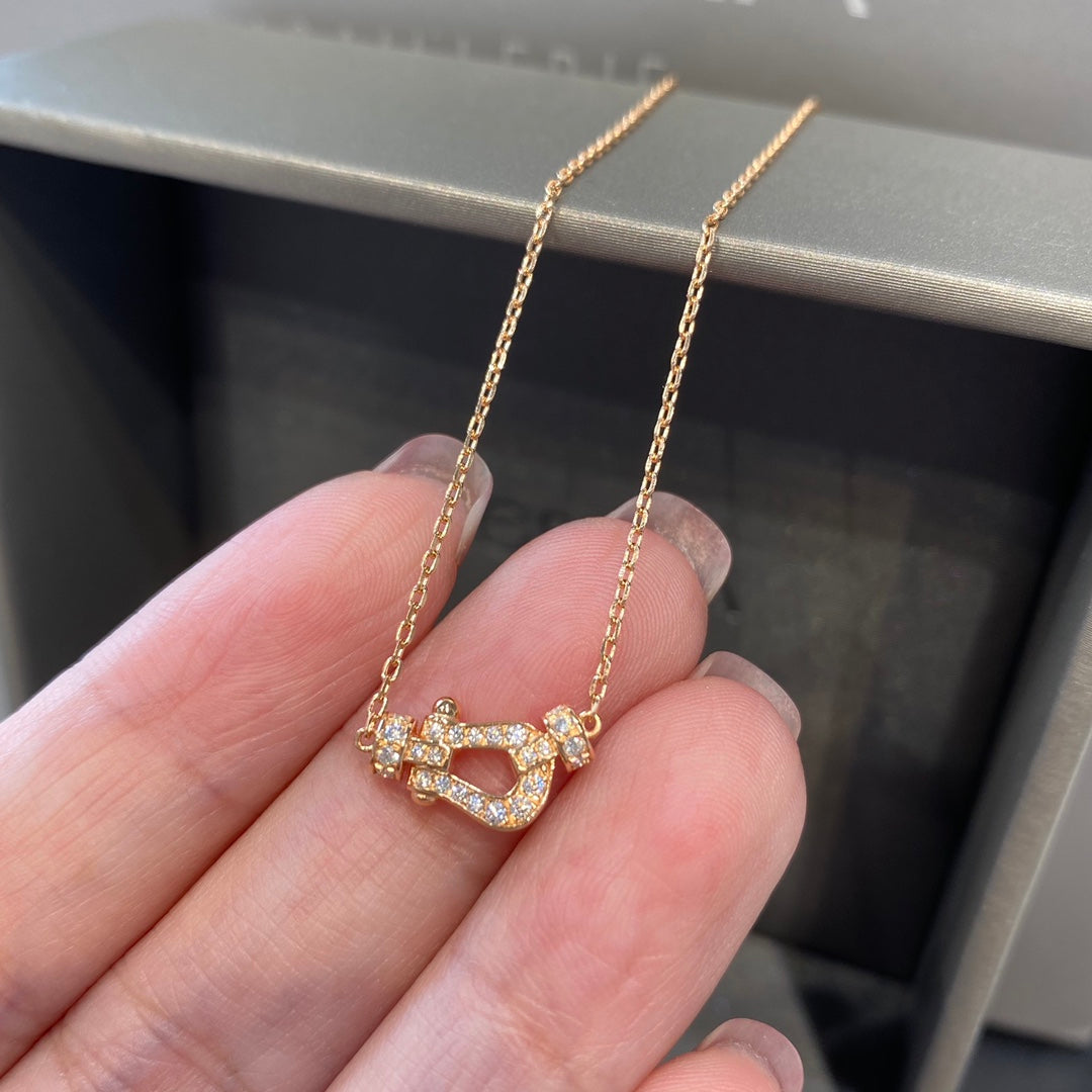 [Regal Jewels]FORCE 10 DIAMOND PINK GOLD NECKLACE MINI MODEL