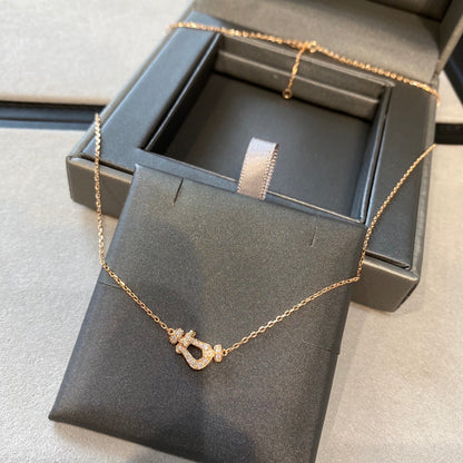 [Regal Jewels]FORCE 10 DIAMOND PINK GOLD NECKLACE MINI MODEL