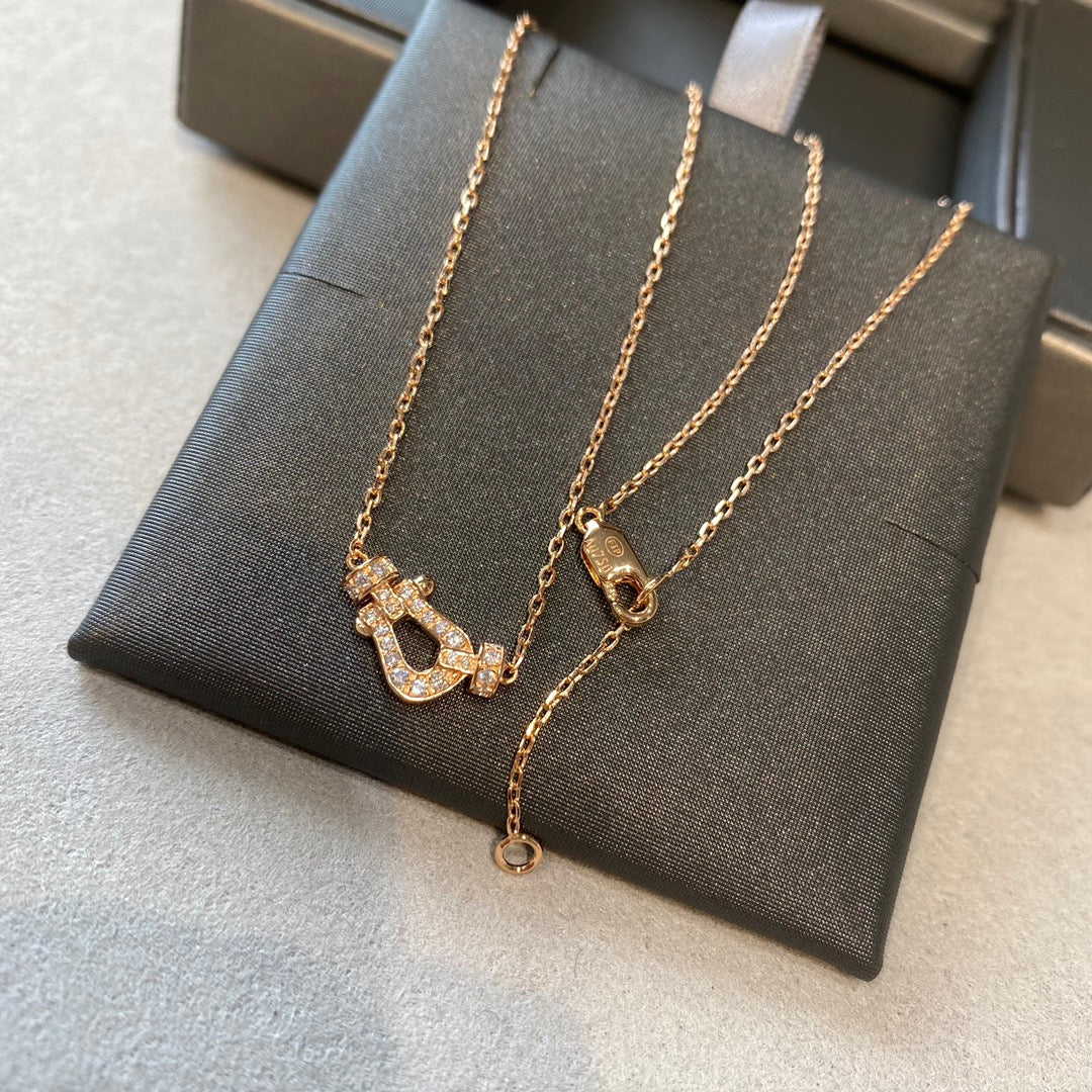 [Regal Jewels]FORCE 10 DIAMOND PINK GOLD NECKLACE MINI MODEL