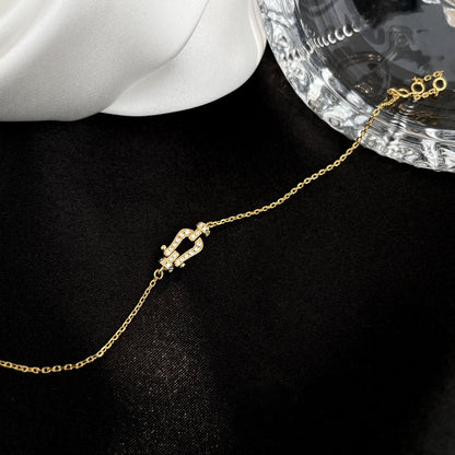 [Regal Jewels]FORCE 10 FULL DIAMOND BUCKLE CHAIN LINK MINI MODEL