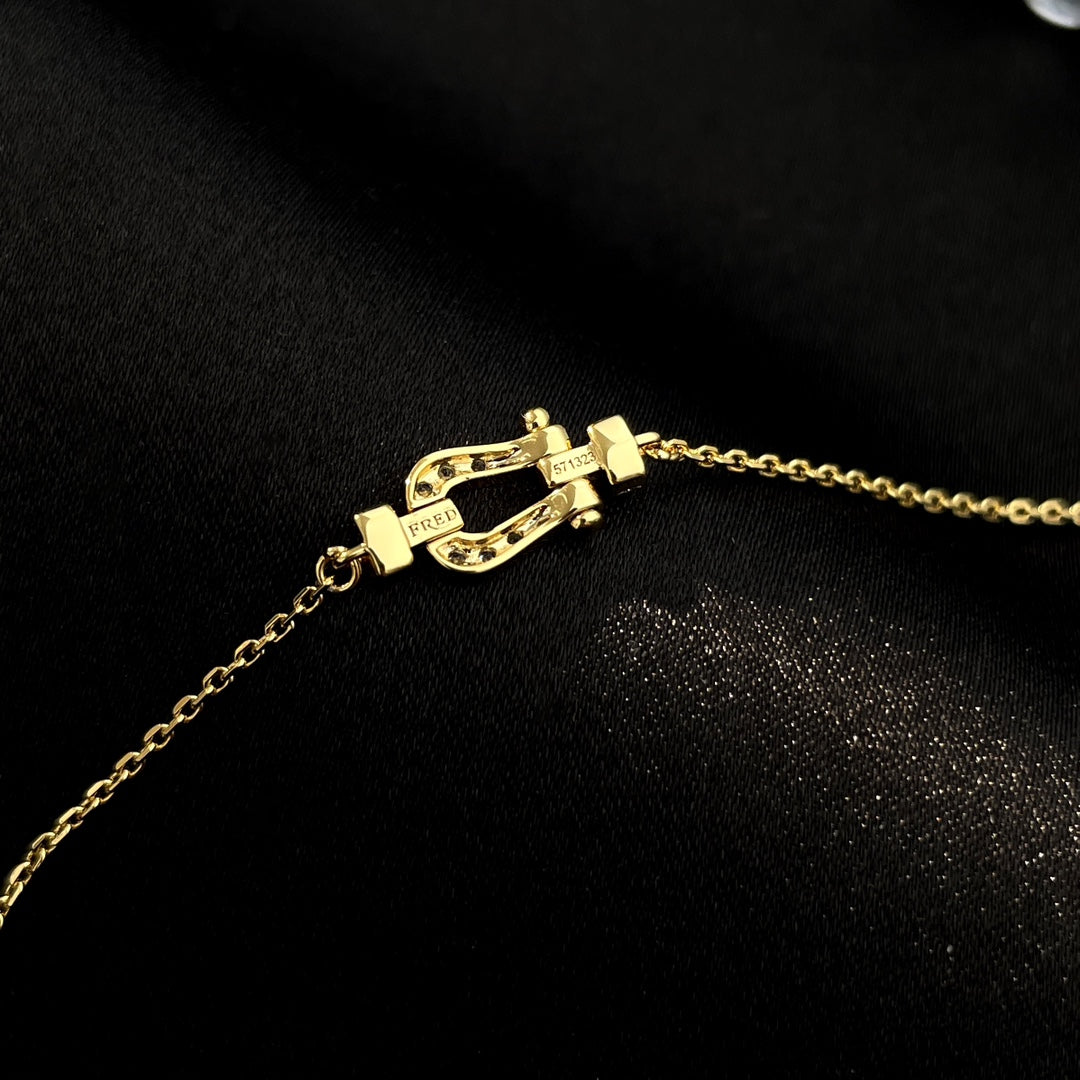 [Regal Jewels]FORCE 10 FULL DIAMOND BUCKLE CHAIN LINK MINI MODEL
