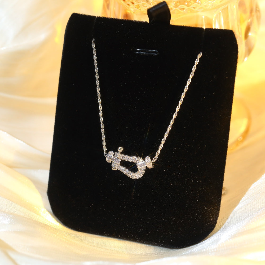 [Regal Jewels]FORCE 10 DIAMOND SILVER NECKLACE MINI MODEL