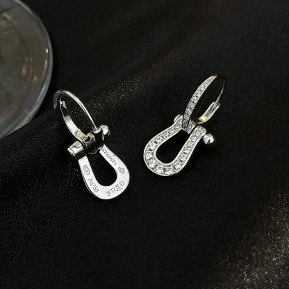 [Regal Jewels]FORCE 10 FULL DIAMOND DROP EARRINGS MEDIUM MODEL