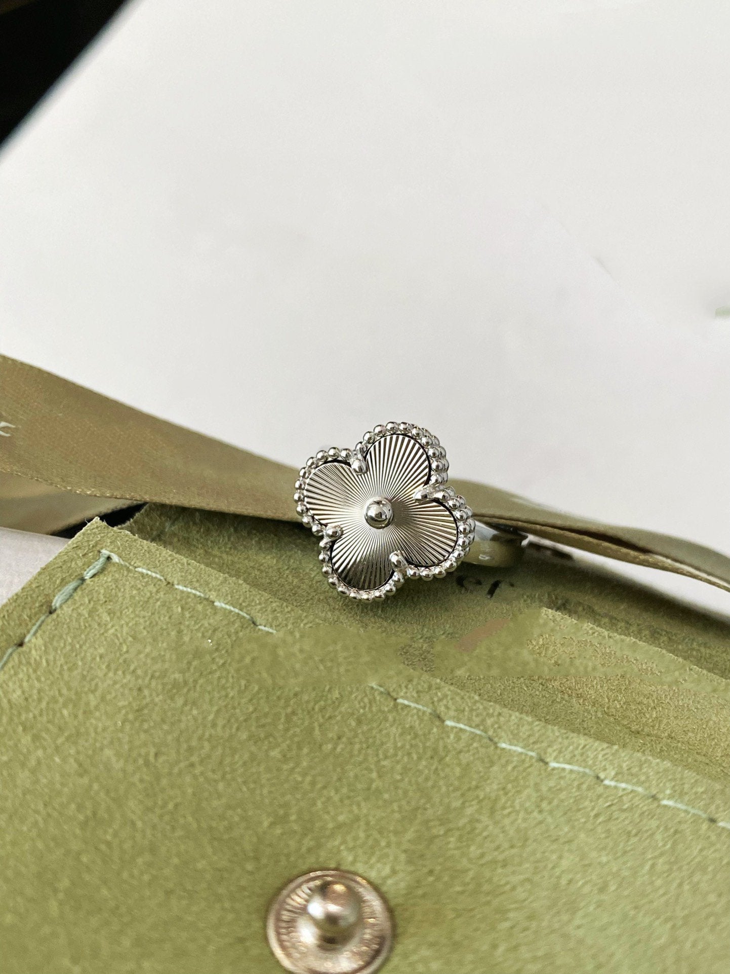 [Regal Jewels]CLOVER SILVER RING