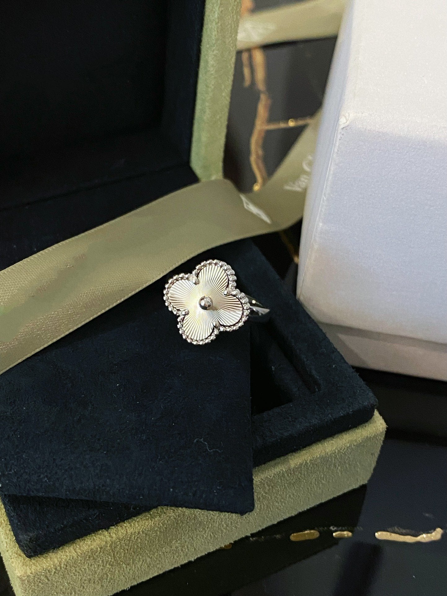 [Regal Jewels]CLOVER SILVER RING