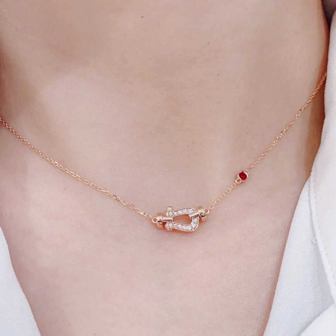 [Regal Jewels]FORCE 10 DIAMOND PINK GOLD NECKLACE