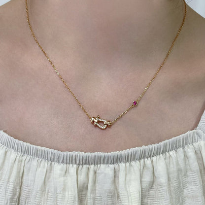[Regal Jewels]FORCE 10 DIAMOND PINK GOLD NECKLACE