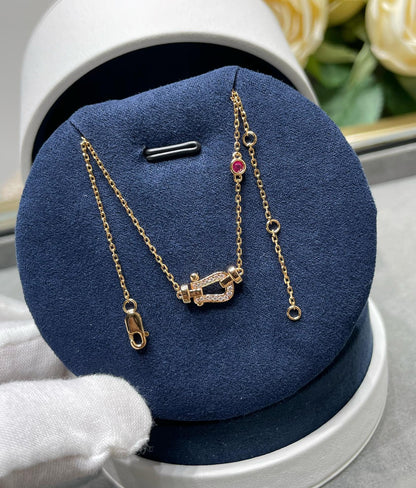 [Regal Jewels]FORCE 10 DIAMOND PINK GOLD NECKLACE