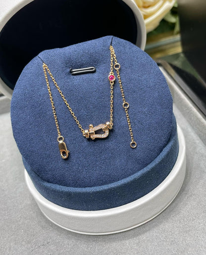 [Regal Jewels]FORCE 10 DIAMOND PINK GOLD NECKLACE