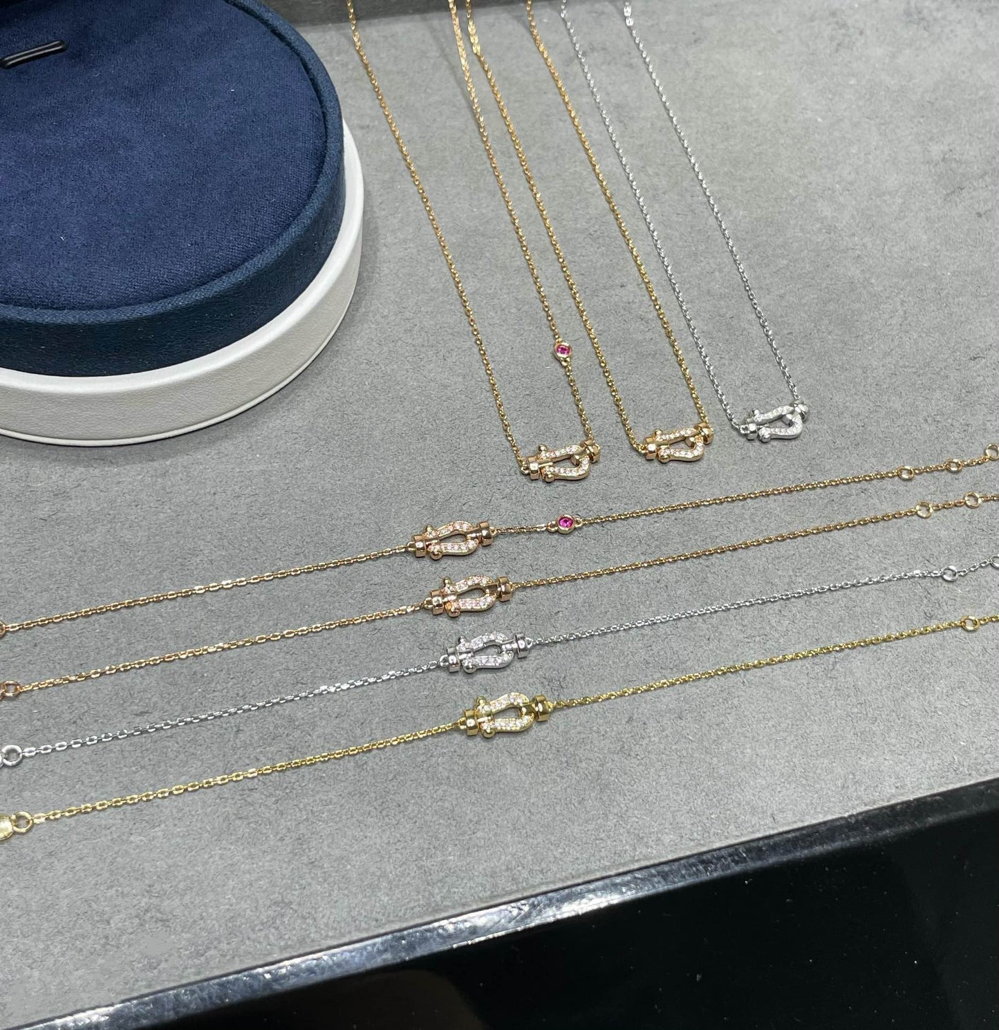 [Regal Jewels]FORCE 10 DIAMOND PINK GOLD NECKLACE
