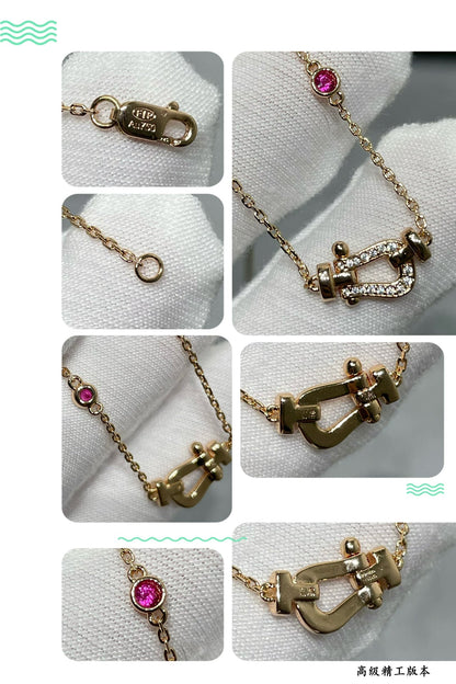 [Regal Jewels]FORCE 10 DIAMOND PINK GOLD NECKLACE