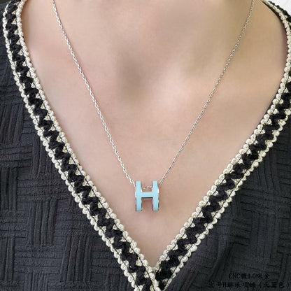 [Regal Jewels]POP H SKY BLUE NECKLACE