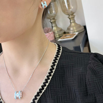 [Regal Jewels]POP H SKY BLUE NECKLACE