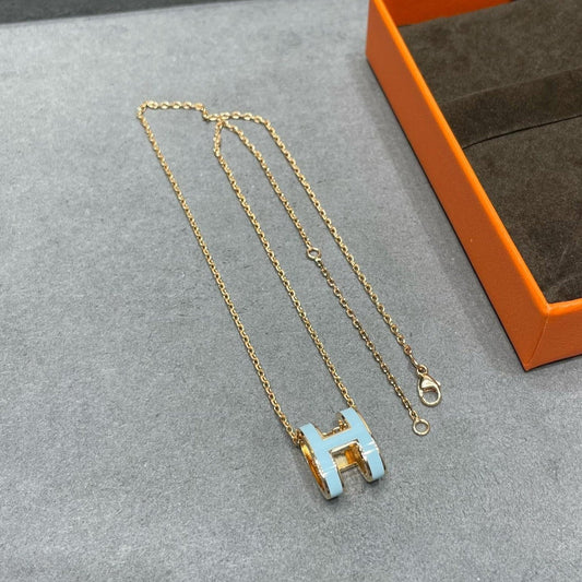 [Regal Jewels]POP H SKY BLUE NECKLACE