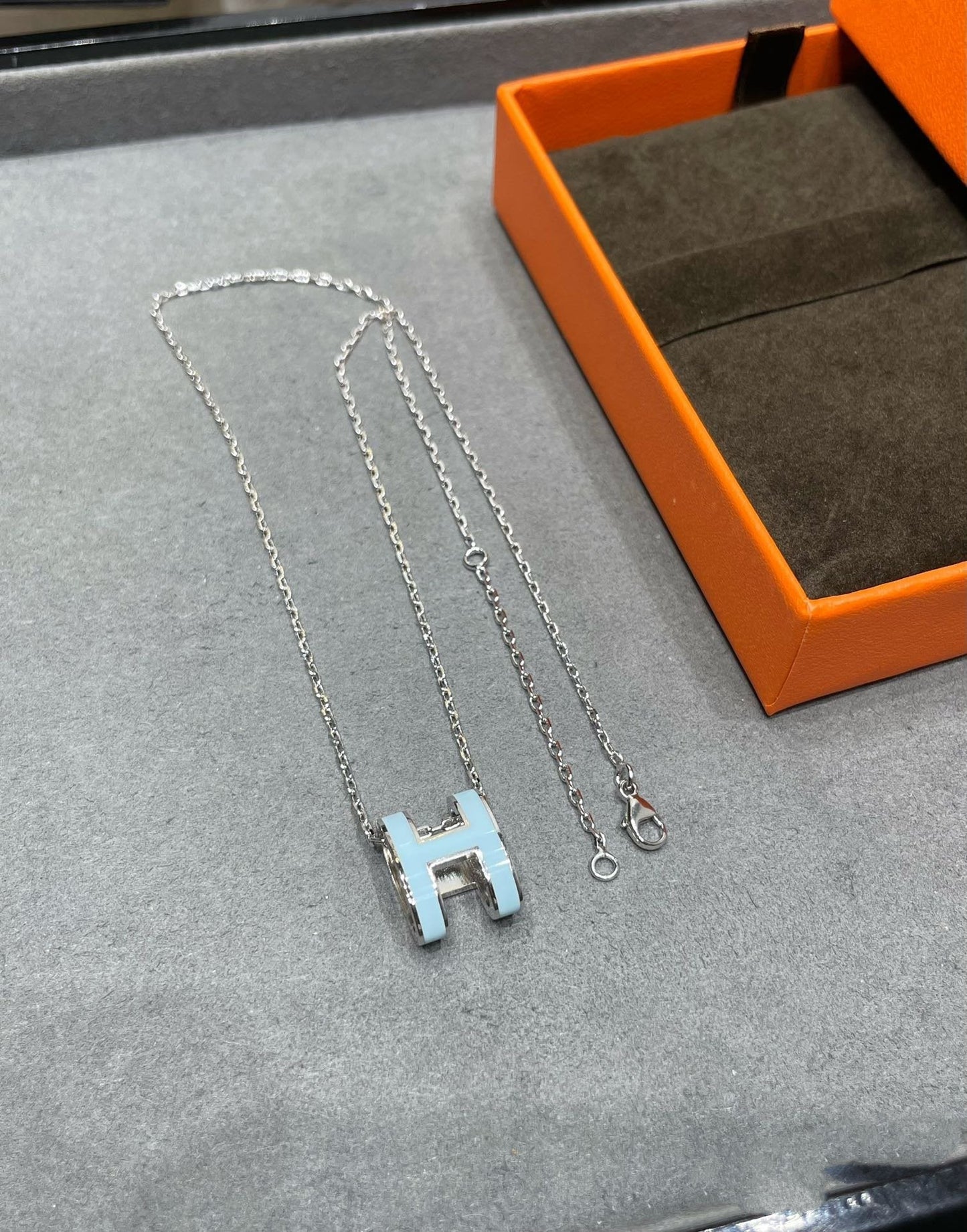 [Regal Jewels]POP H SKY BLUE NECKLACE