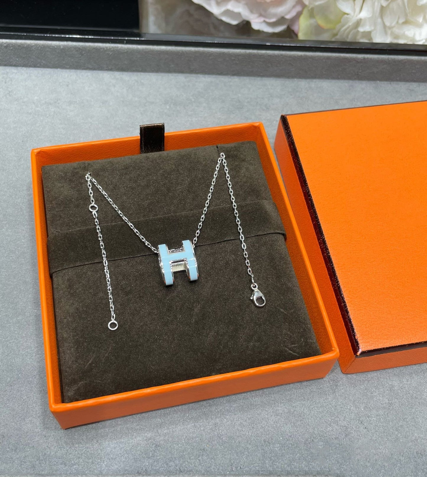 [Regal Jewels]POP H SKY BLUE NECKLACE