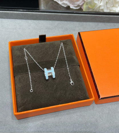 [Regal Jewels]POP H SKY BLUE NECKLACE