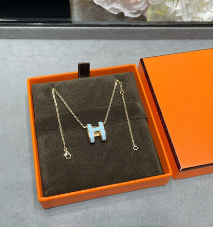 [Regal Jewels]POP H SKY BLUE NECKLACE