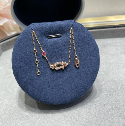 [Regal Jewels]FORCE 10 DIAMOND CHAIN LINK PINK GOLD BRACELET