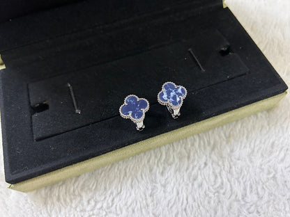 [Regal Jewels]CLOVER PIETERSITE MEDIUM STUD EARRINGS