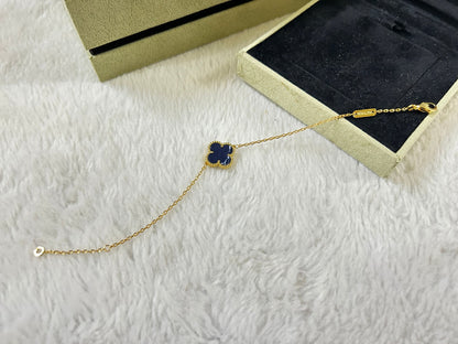 [Regal Jewels]CLOVER 1 MOTIF PIETERSITE BRACELET