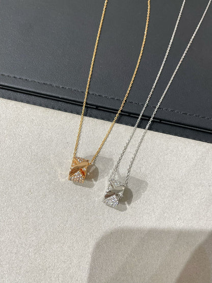 [Regal Jewels]LIENS EVIDENCE DIAMOND PAVED NECKLACE