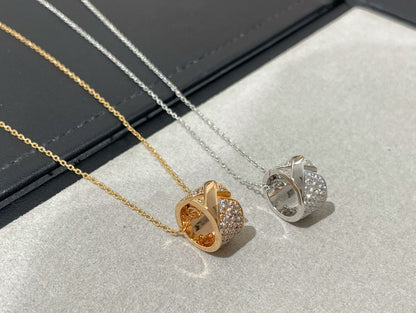 [Regal Jewels]LIENS EVIDENCE DIAMOND PAVED NECKLACE